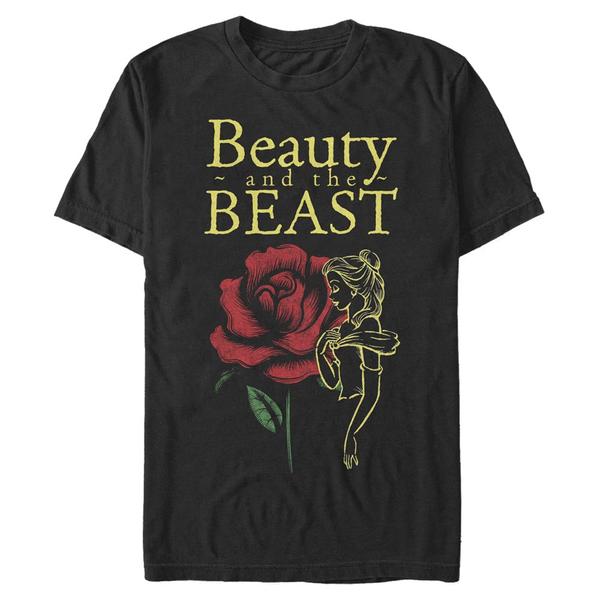 Disney - Beauty & the Beast - Belle Beauty And The Beast - Men's T-Shirt - Black - Front