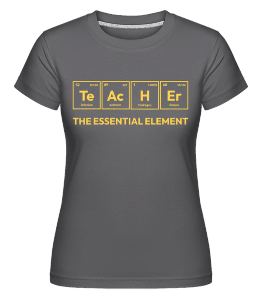 Preview: Teacher Element -  Shirtinator Women's T-Shirt - Anthracite - Front