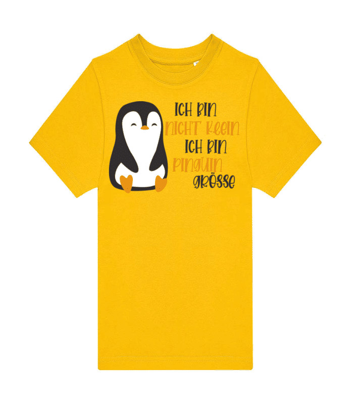 Vorschau: Ich Bin Nicht Klein - Kinder T-Shirt B&C - Gelb - Vorne