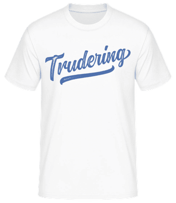 Trudering Swoosh - Männer Basic T-Shirt - Weiß - Vorne