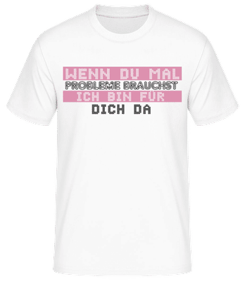 Ich Bin Für Dich Da - Männer Basic T-Shirt - Weiß - Vorne