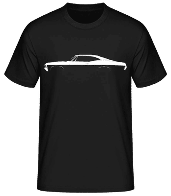 'Chevrolet Impala SS 1967' Silhouette - Männer Basic T-Shirt - Schwarz - Vorne
