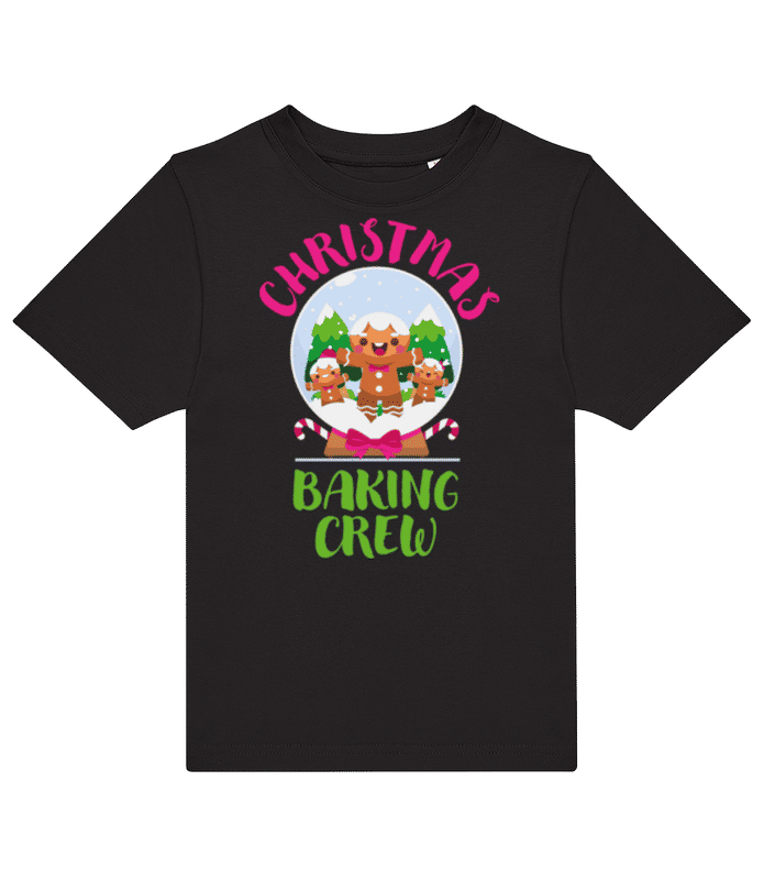 Preview: Christmas Baking Crew - Kids B&C T-Shirt - Black - Front