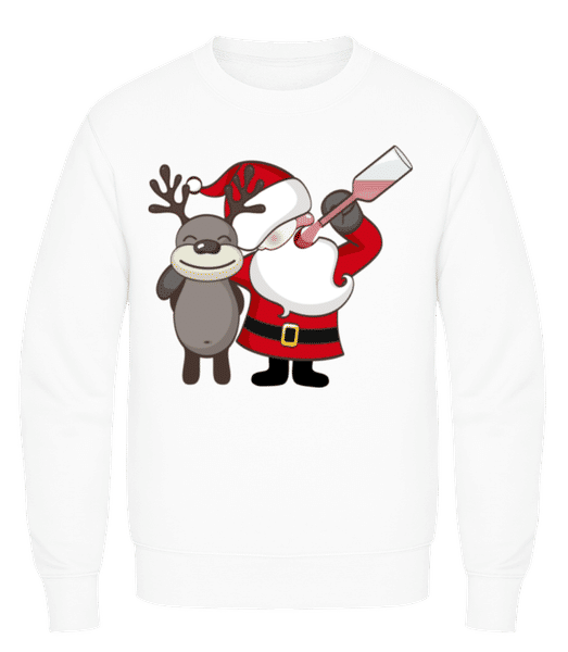 Aperçu: Fête De Noël - Sweatshirt Homme - Blanc - Devant