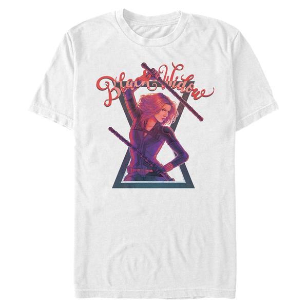 Aperçu: Marvel - Black Widow - Black Widow Widow Stance - Homme T-shirt - Blanc - Devant