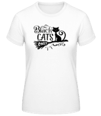 Black Cats Only - Frauen Basic T-Shirt - Weiß - Vorne