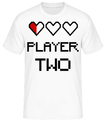 Player Two - Männer Basic T-Shirt - Weiß - Vorne
