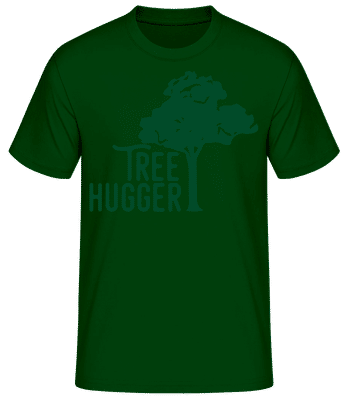 Tree Hugger - Männer Basic T-Shirt - Flaschengrün - Vorne