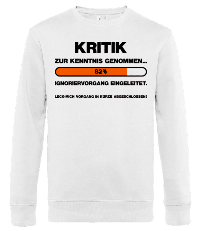 Vorschau: Ignoriervorgang Eingeleitet - Männer Standard Pullover - Weiß - Vorne