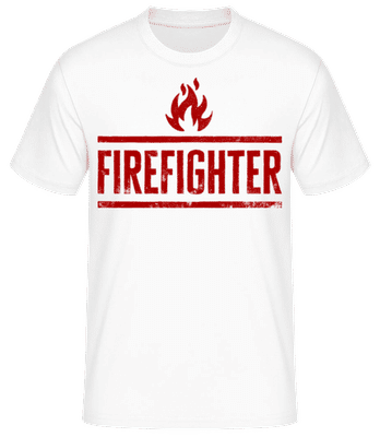 Firefighter - T-shirt standard Homme - Blanc - Devant