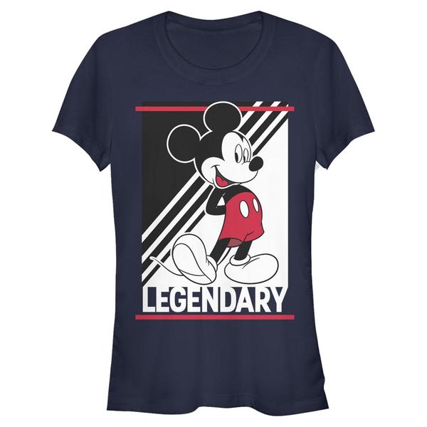 Aperçu: Disney - Mickey Mouse - Mickey Mouse Legend of Mickey - Femme T-shirt - Bleu marine - Devant Aperçu: Disney - Mickey Mouse - Mickey Mouse Legend of Mickey - Femme T-shirt - Bleu marine - Devant
