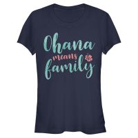 Disney Classics - Lilo & Stitch - Lilo & Stitch Ohana Script - Mujeres Camiseta - Marino - delante
