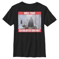 Star Wars - Darth Vader Escalated Quickly - Niños Camiseta - Negro - delante