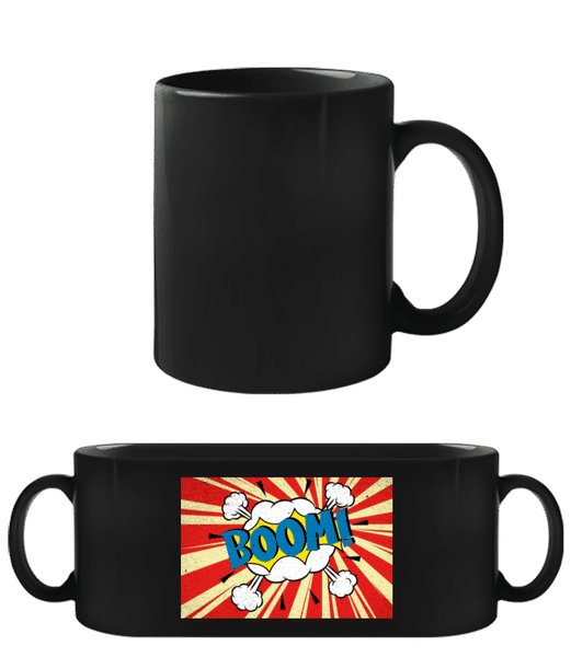 Aperçu: Boom - Tasse Noire - Noir - Devant
