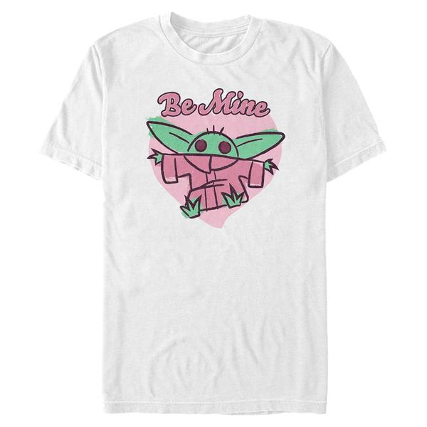 Star Wars - The Mandalorian - The Child Be mine Groku - Valentine's Day - Homme T-shirt - Blanc - Devant