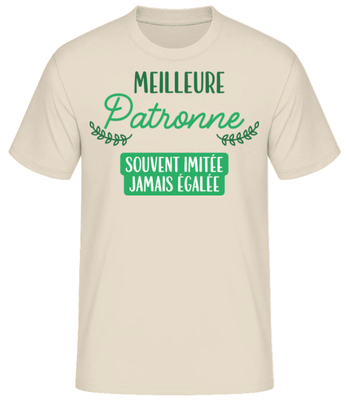 Aperçu: Meilleure Patronne - T-shirt standard Homme - Crème - Devant