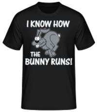 How The Bunny Runs - Männer T-Shirt B&C - Schwarz - Vorne