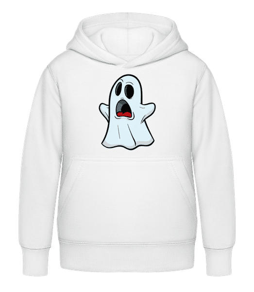 Aperçu: Esprit De Dessin Animé - Sweat à capuche Enfant - Blanc - Devant