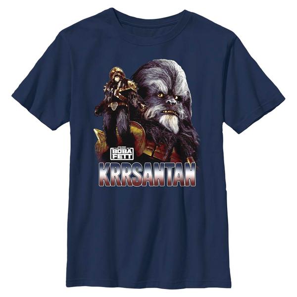 Aperçu: Star Wars - Book of Boba Fett - Krrsantan Questions Later - Enfant T-shirt - Bleu marine - Devant Aperçu: Star Wars - Book of Boba Fett - Krrsantan Questions Later - Enfant T-shirt - Bleu marine - Devant
