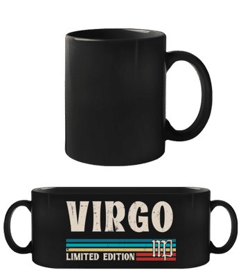 Sternzeichen Virgo Limited - Schwarze Tasse - Schwarz - Vorne