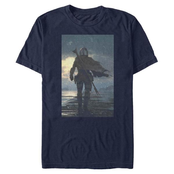 Aperçu: Star Wars - The Mandalorian - Mando The Way - Homme T-shirt - Bleu marine - Devant