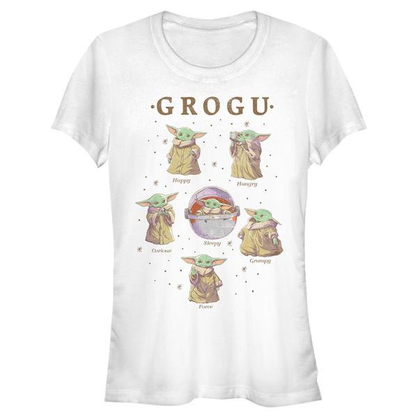 Aperçu: Star Wars - The Mandalorian - Grogu MandoMon Epi7 Sleepy Time - Femme T-shirt - Blanc - Devant