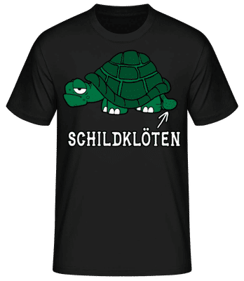 Schildklöten - Männer Basic T-Shirt - Schwarz - Vorne