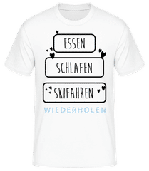 Essen Schlafen Skifahren · Männer Basic T-Shirt