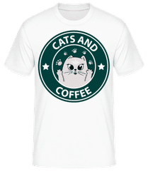 Cats And Coffee · T-shirt standard Homme