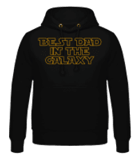 Best Dad In The Galaxy - Sweat à capuche Homme - Noir - Devant
