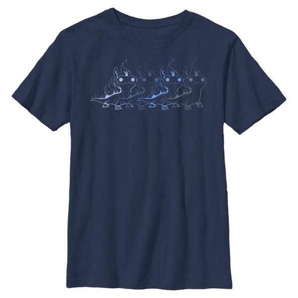 Aperçu: Disney - La Reine des neiges - Salamander - Enfant T-shirt - Bleu marine - Devant