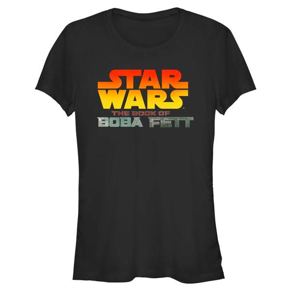 Aperçu: Star Wars - Book of Boba Fett - Logo Fett - Femme T-shirt - Noir - Devant
