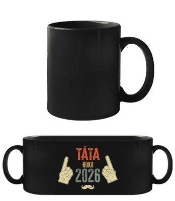 Táta Roku 2026 - Černý hrnek - Černá - Napřed