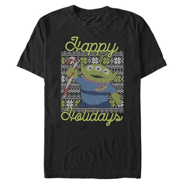 Aperçu: Disney - Toy Story - Aliens Alien Christmas - Christmas - Homme T-shirt - Noir - Devant