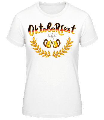 Deutschland Oktoberfest - T-shirt femme B&C - Blanc - Devant