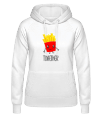 Better Together Fries - Dámska mikina - Biela - Predné