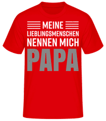 Lieblingsmenschen Nennen Mich Papa · Männer Basic T-Shirt