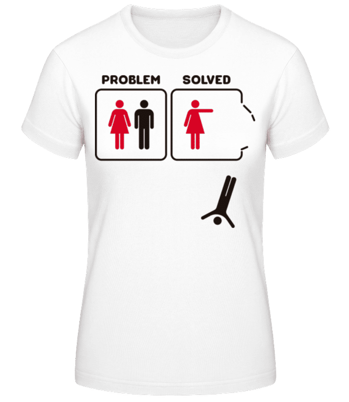 Preview: Problem Solved Woman - Women's Basic T-Shirt - White - Front