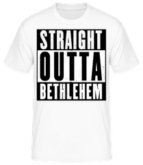 Straight Outta Bethlehem black · Männer Basic T-Shirt
