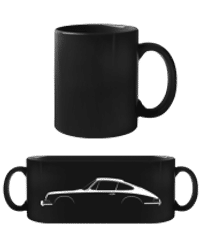 'Porsche 911 2.0 Coupe' Silhouette - Black Mug - Black - Front