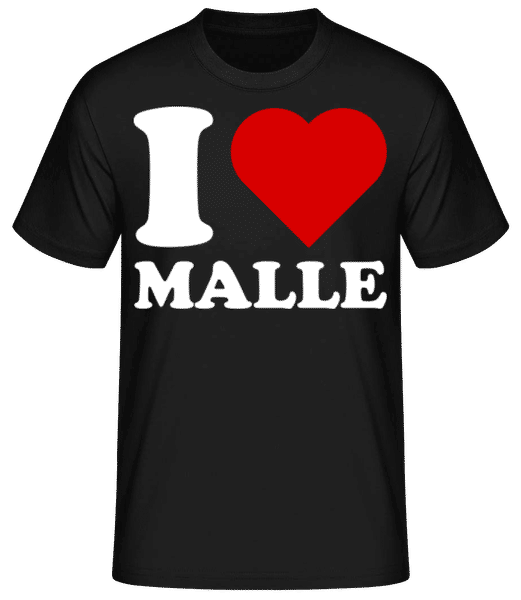 Preview: I Love Malle - Men's Basic T-Shirt - Black - Front