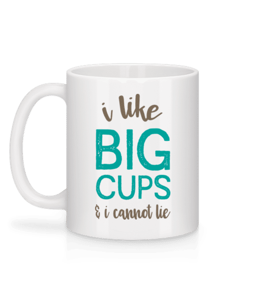 Aperçu: I Like Big Cups - Mug en céramique blanc - Blanc - Derrière