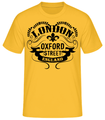 London England Icon - T-shirt standard Homme - Jaune doré - Devant