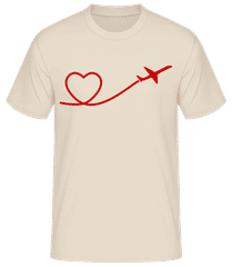 Herz Flieger · Männer Basic T-Shirt