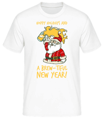 Hoppy Holidays - Men's Basic T-Shirt - White - Front