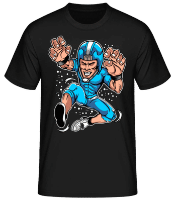 Rugby - Pánske basic tričko - Čierna - Predné