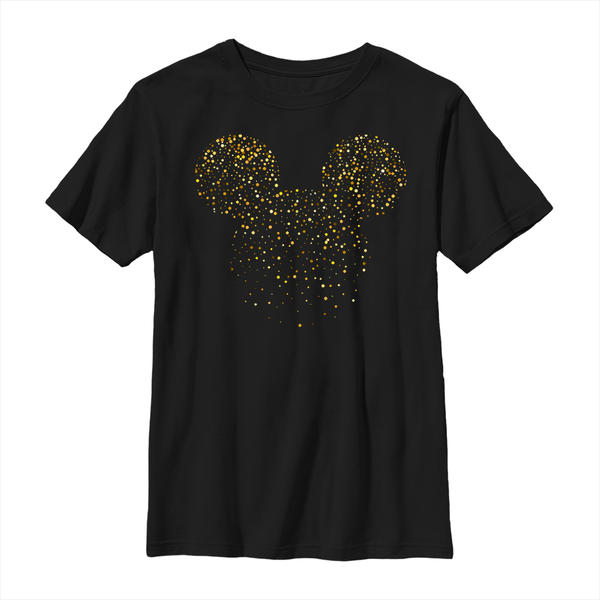 Aperçu: Disney Classics - Mickey Mouse - Mickey Mouse Mickey Confetti Fill - Enfant T-shirt - Noir - Devant