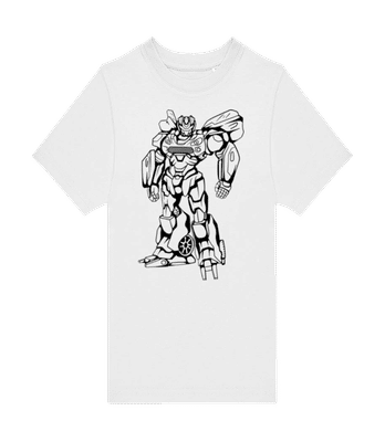 Transformer 8 Outline - Kids B&C T-Shirt - White - Front