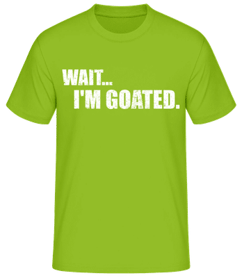 Wait I'm Goated - Männer T-Shirt B&C - Lime - Vorne