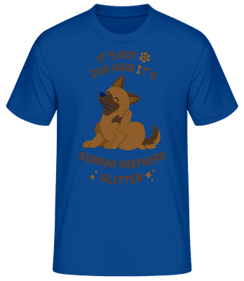 Not Dog Hair German Shepherd Glitter - Pánské basic tričko - Královská modrá - Napřed